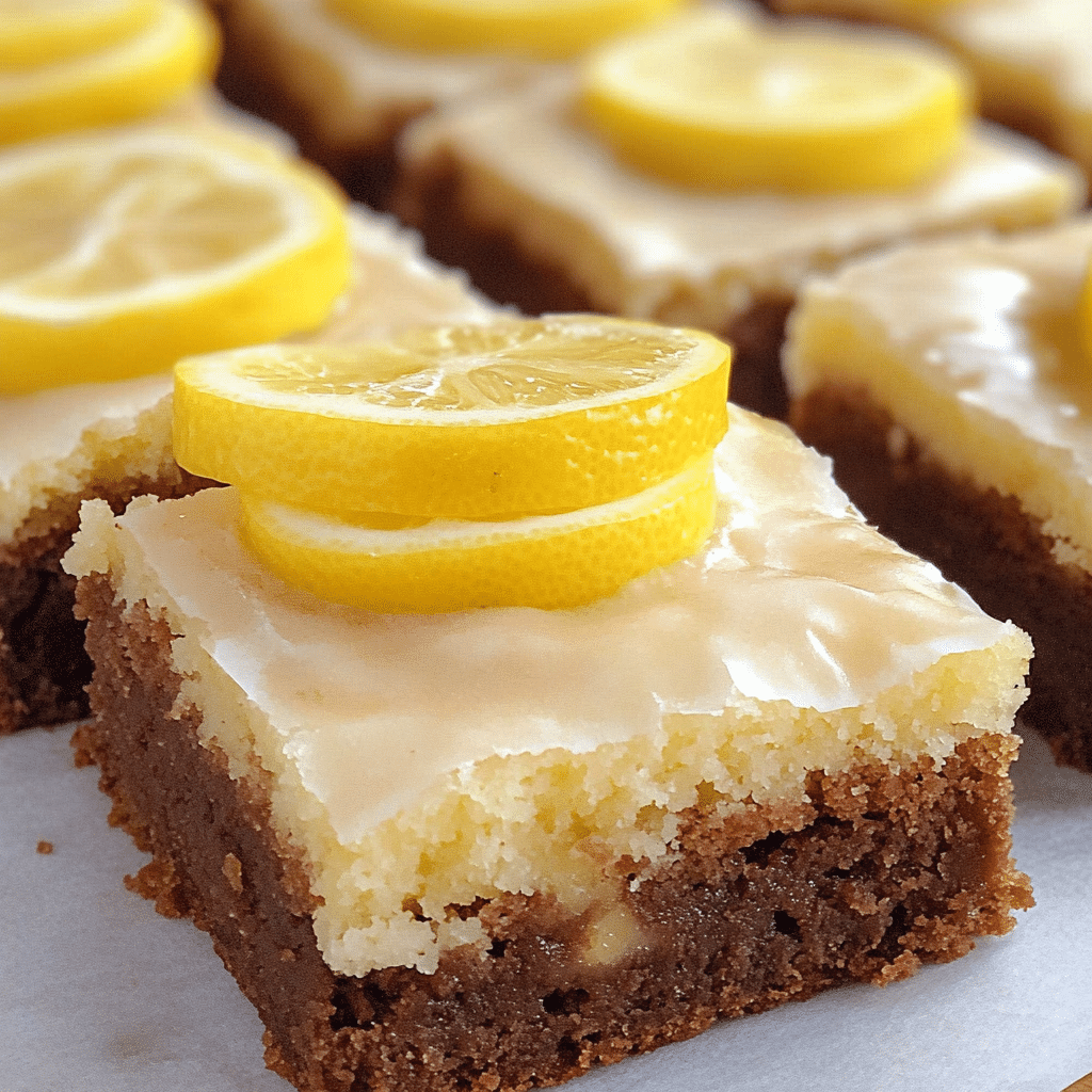 Lemon Brownies Recipe
