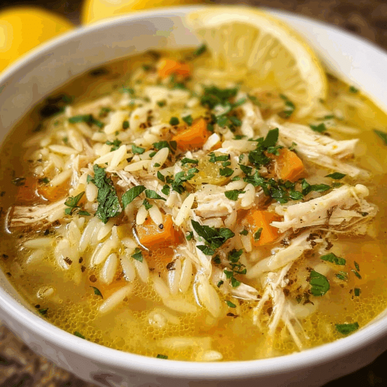 Best Lemon Chicken Orzo Soup