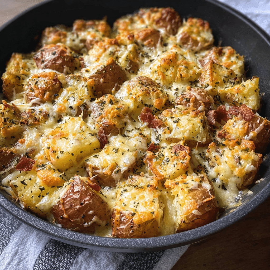 Cheesy Ranch Oven Roasted Potatoes