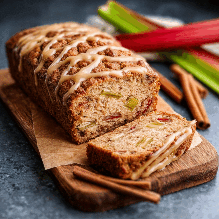 Cinnamon Rhubarb Bread