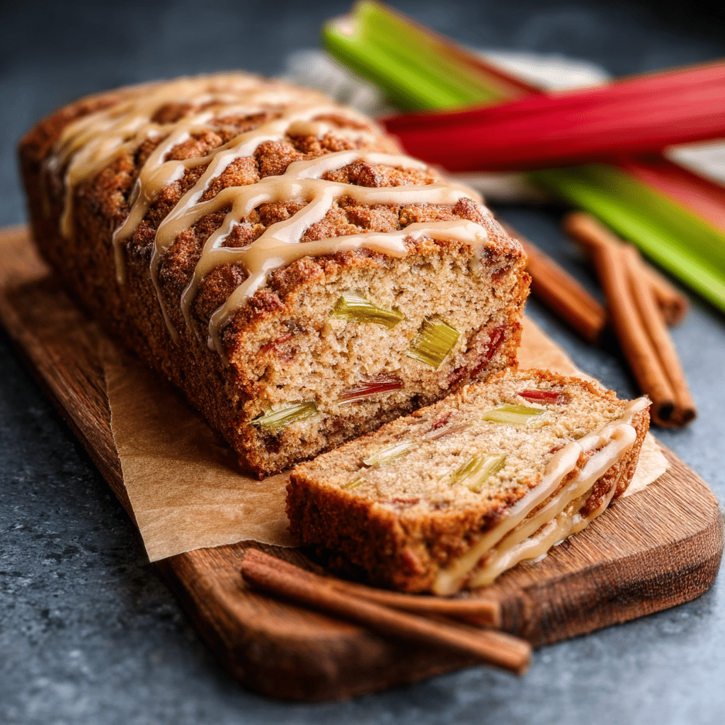 Cinnamon Rhubarb Bread