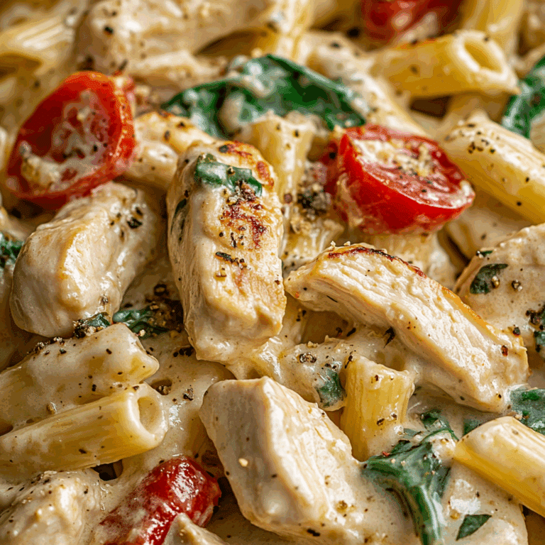 Creamy Tuscan Chicken Pasta Recipe