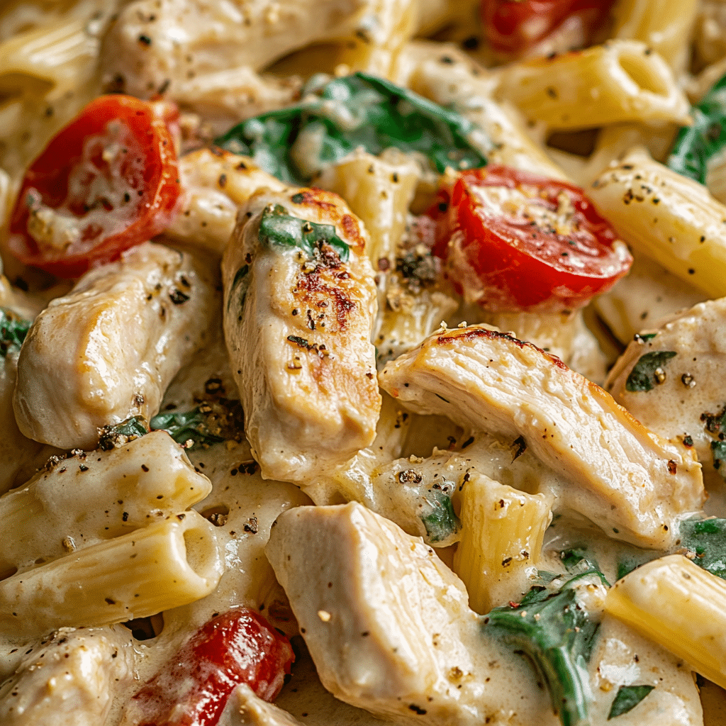 Creamy Tuscan Chicken Pasta Recipe