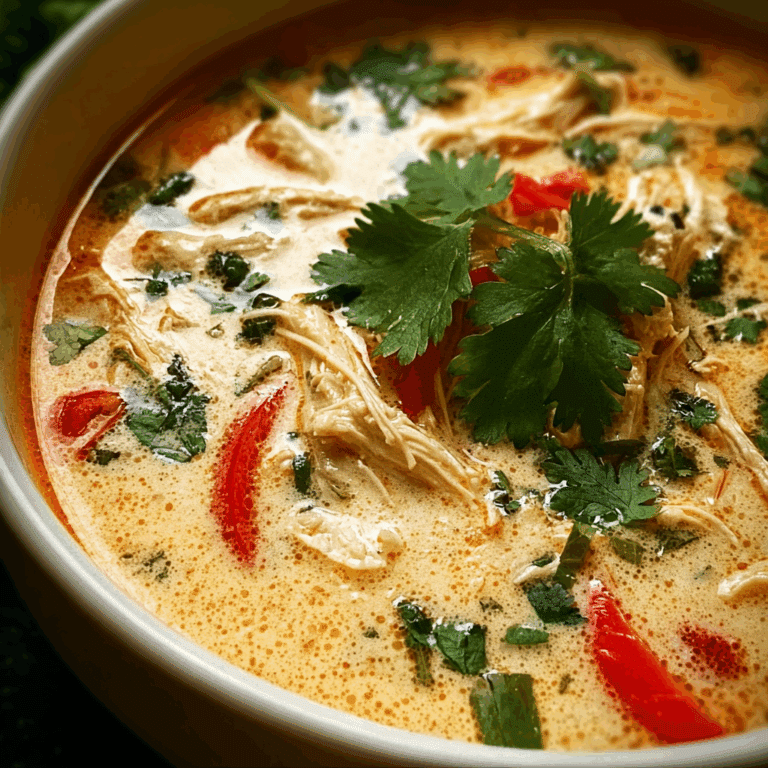 Crockpot Thai Coconut Chicken Soup