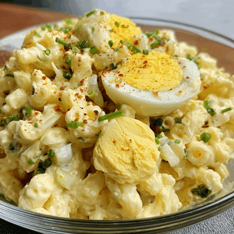 Deviled Egg Macaroni Salad