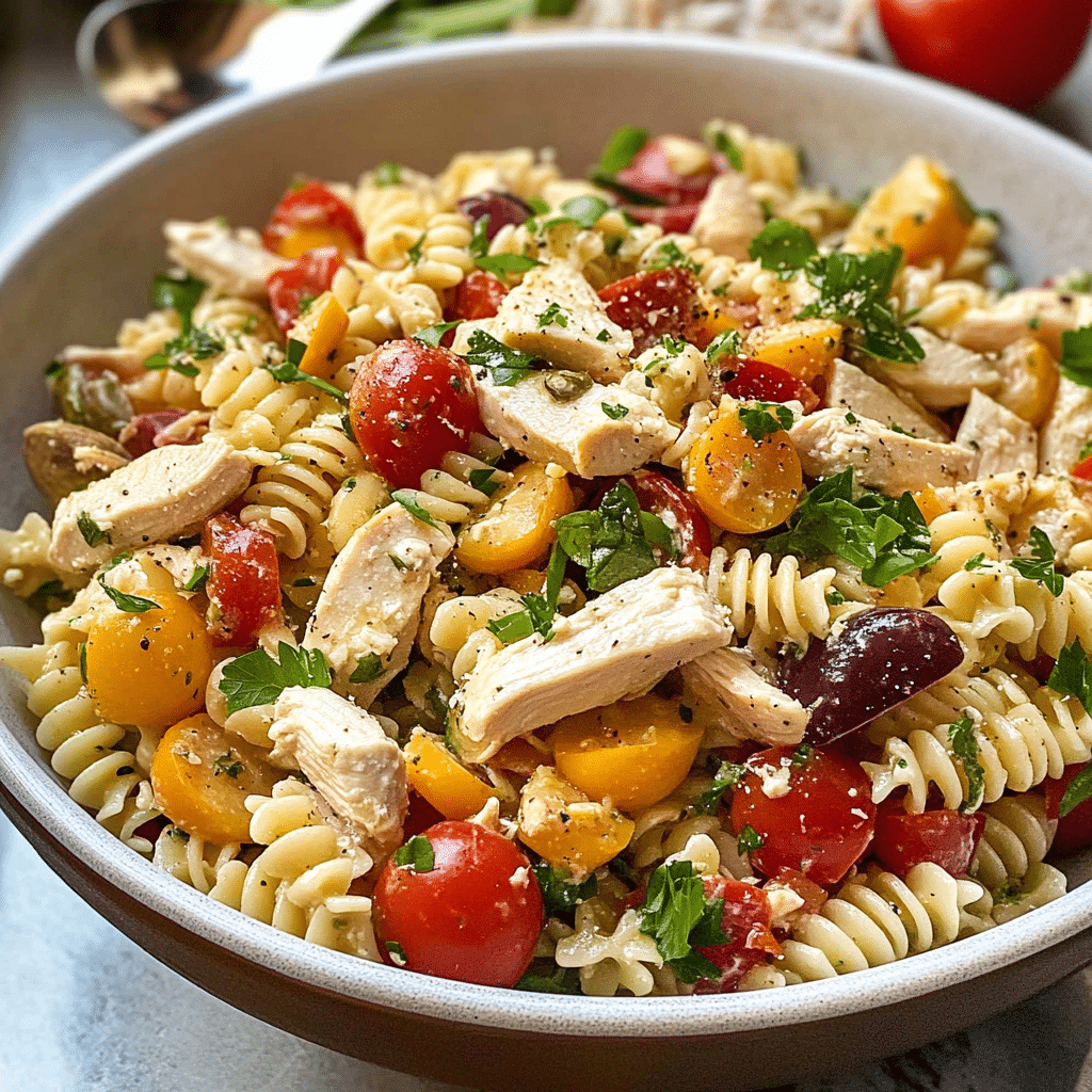 Easy Chicken Pasta Salad Recipe