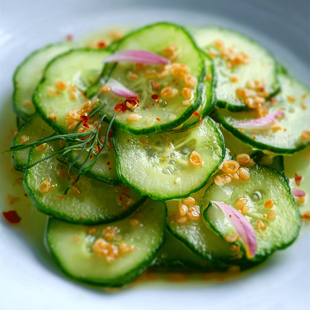Fresh Pickled Cucumber Salad