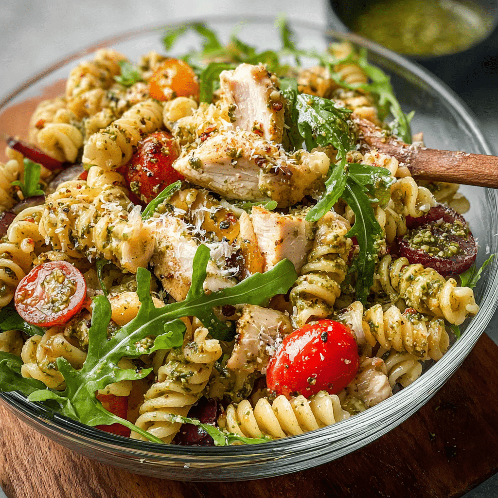 Healthy Chicken Pasta Salad