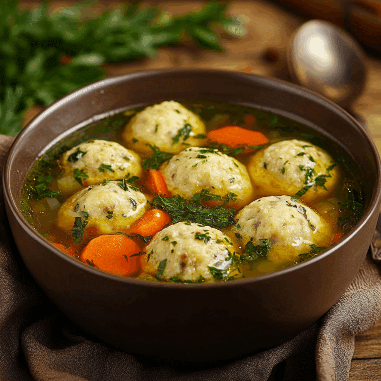 Homemade Matzo Ball Soup