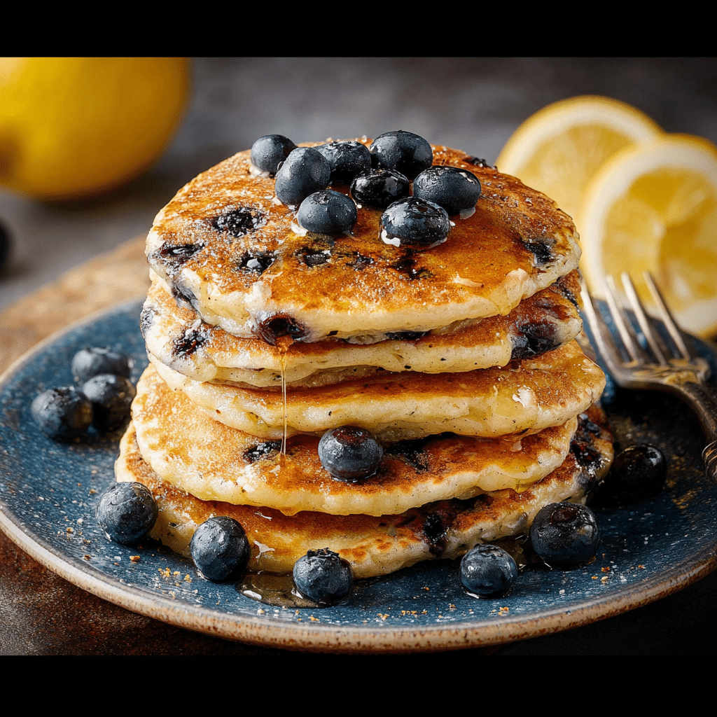 Lemon Blueberry Pancakes