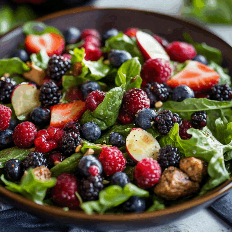 Mixed Green and Berries Salad