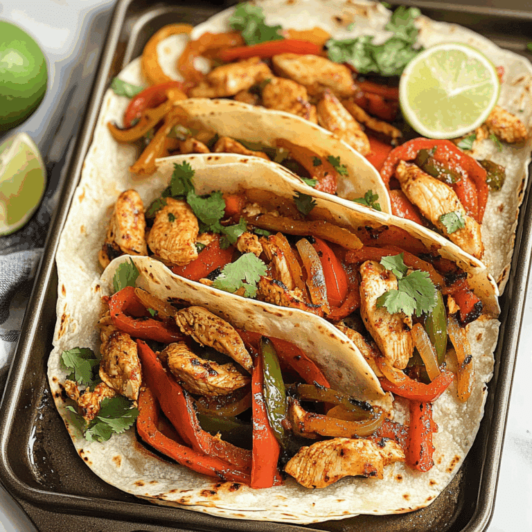 Sheet Pan Chicken Fajitas