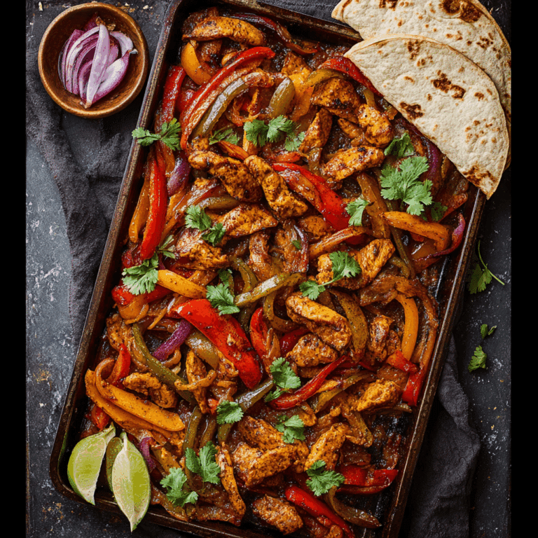 Sheet Pan Chicken Fajitas Recipe