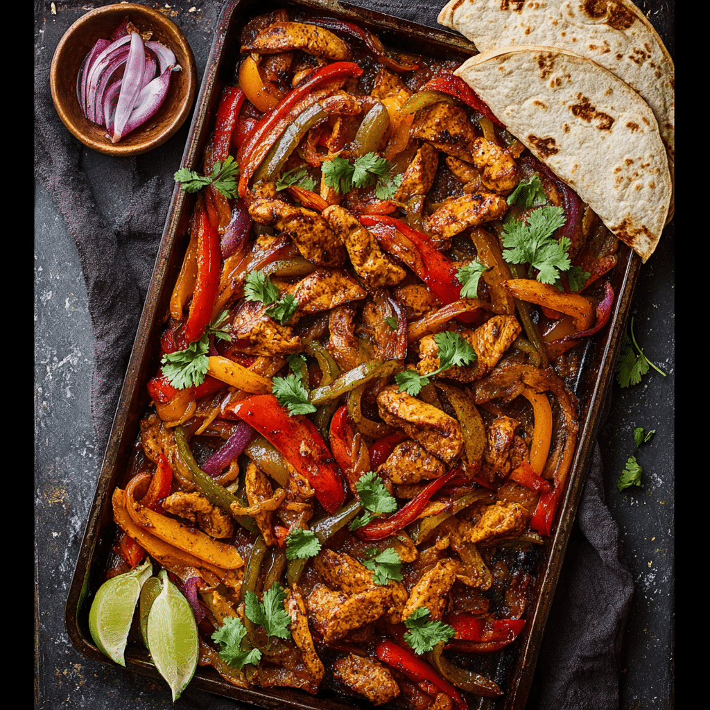 Sheet Pan Chicken Fajitas Recipe