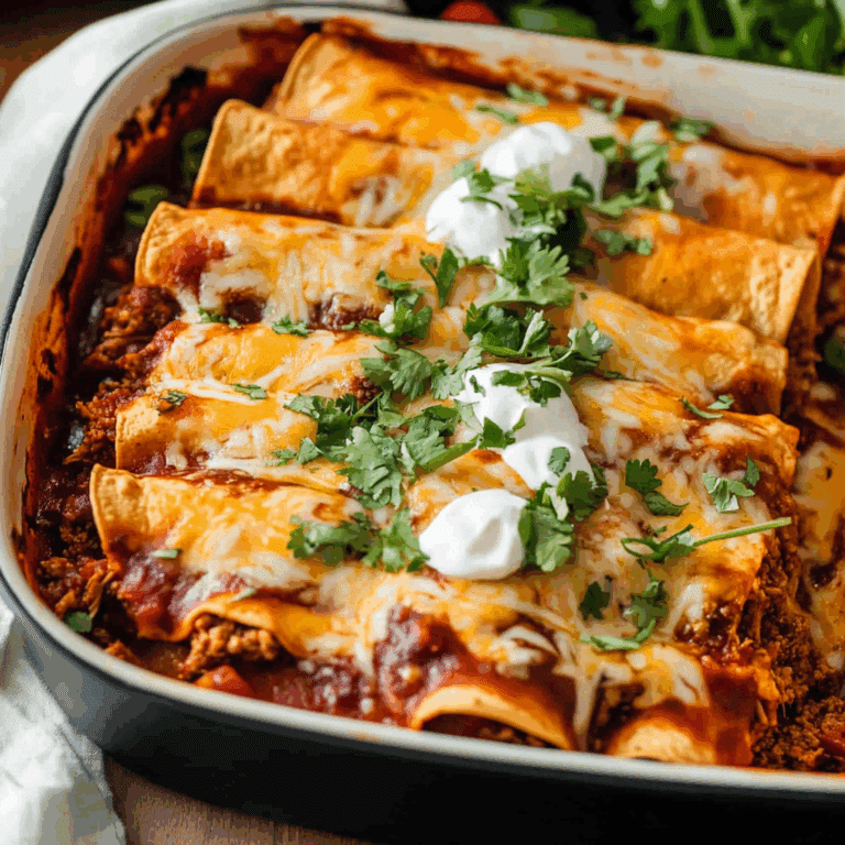 Shredded Beef Enchiladas