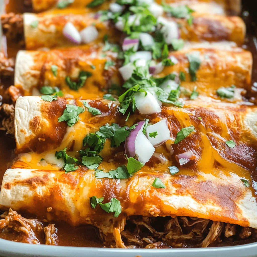 Slow-Cooker Shredded Beef Enchiladas