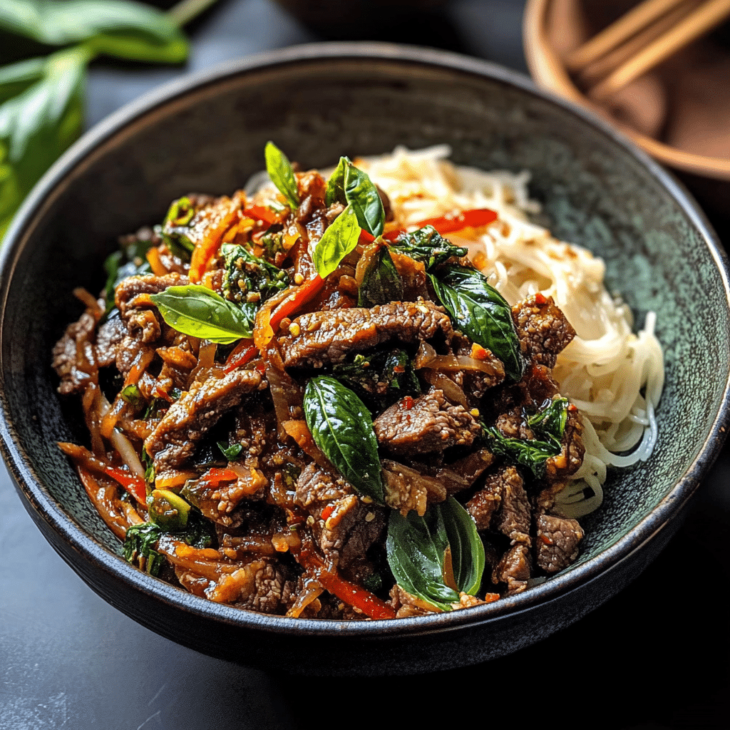 Thai Basil Beef - Easy 30 Minute Meal