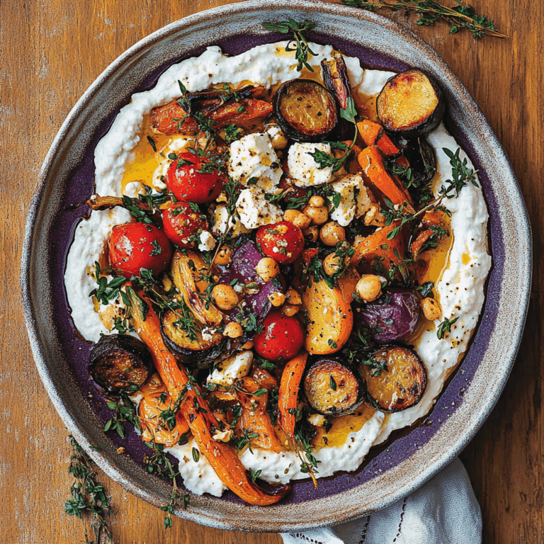 Whipped Feta with Roasted Vegetables