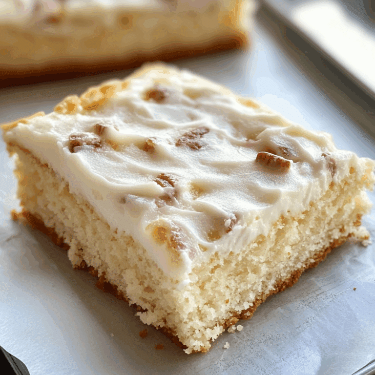 White Texas Sheet Cake