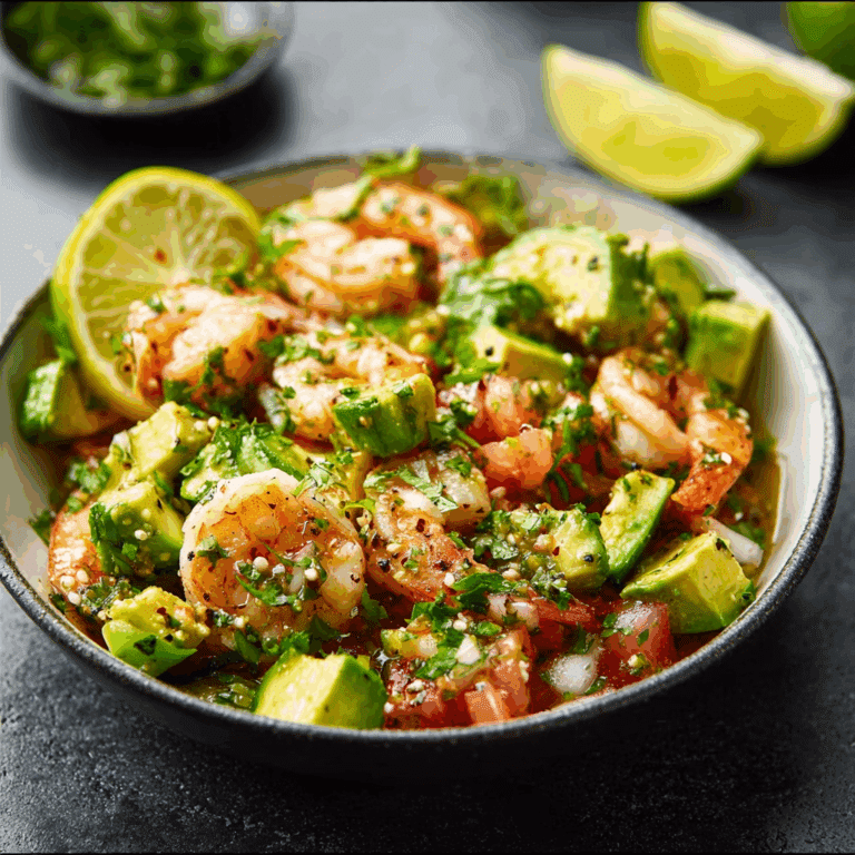 Zesty Lime Shrimp and Avocado Salad