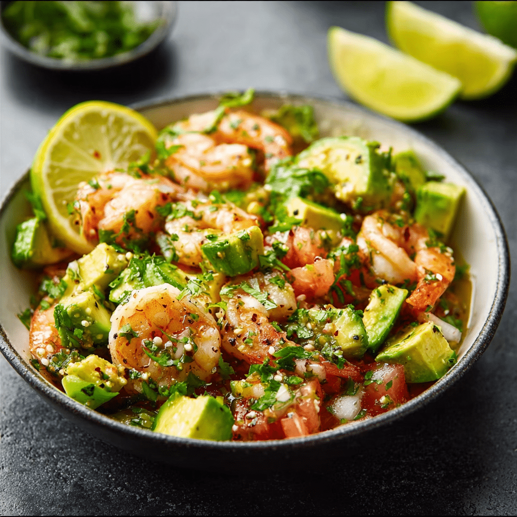 Zesty Lime Shrimp and Avocado Salad