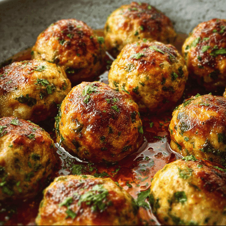 Baked Chicken Meatballs