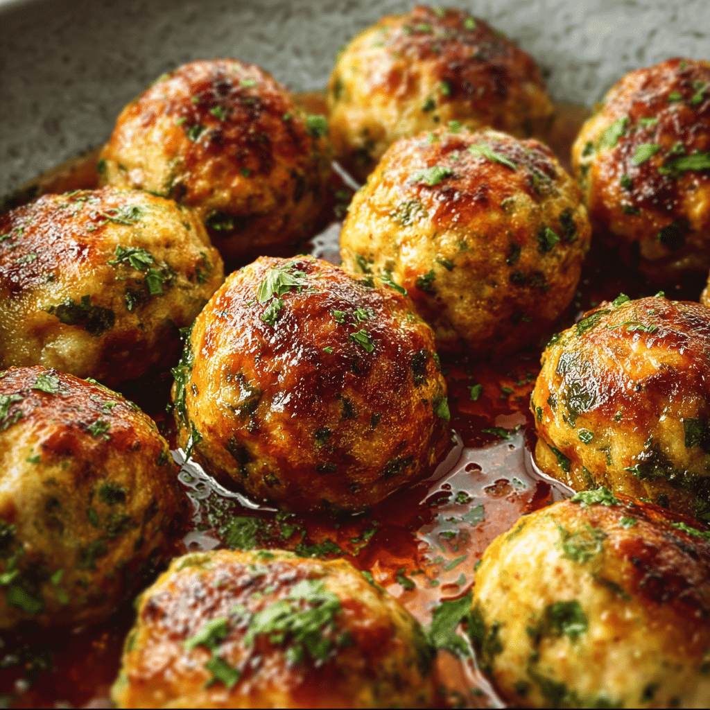 Baked Chicken Meatballs