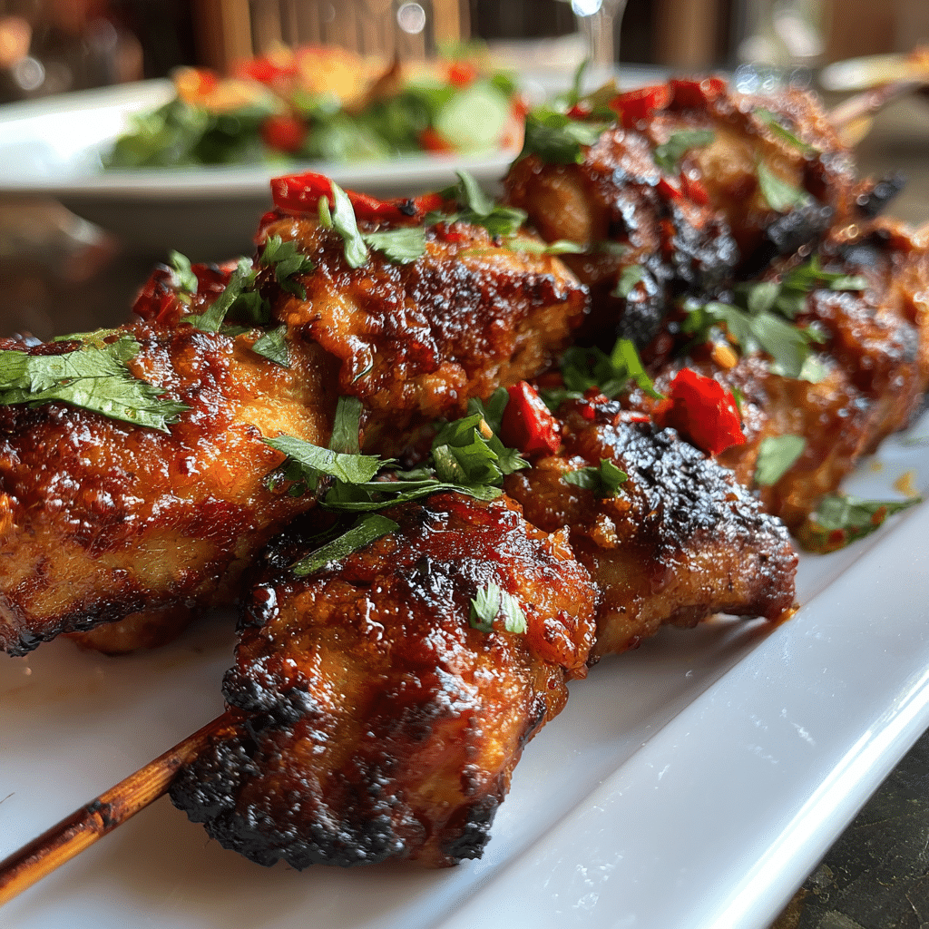 Bang Bang Chicken Skewers