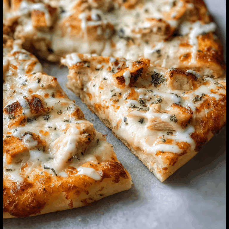 Chicken Alfredo Pizza