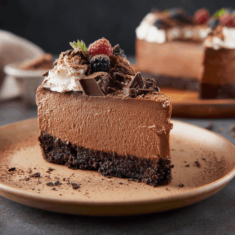 Chocolate Mousse Cheesecake