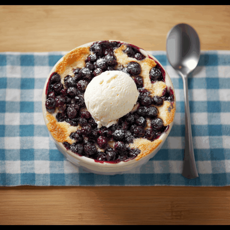 Easy Blueberry Cobbler Recipe