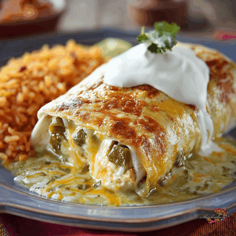 Smothered Green Chile Chicken Burrito