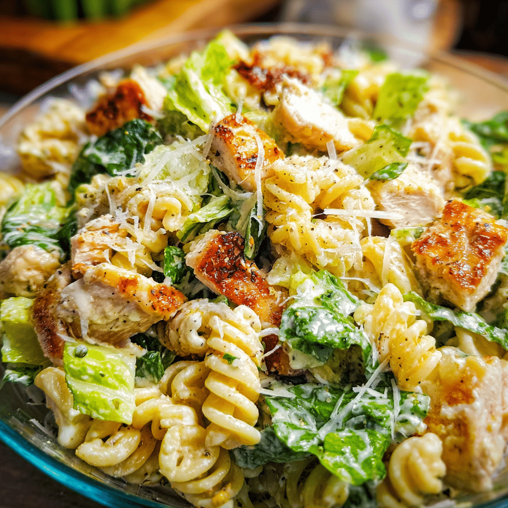 Chicken Caesar Pasta Salad