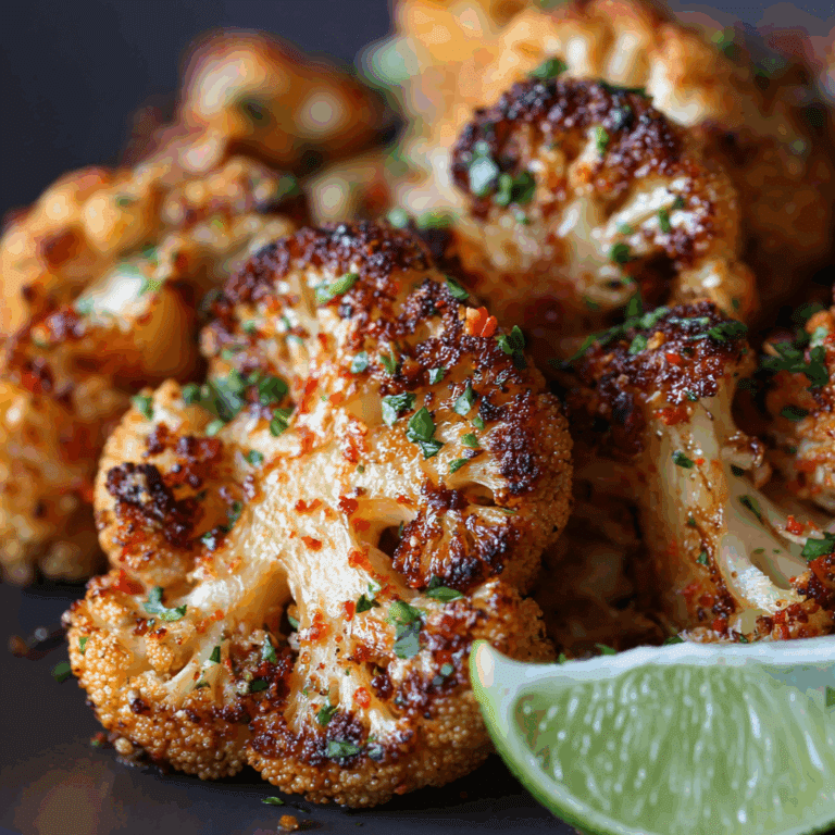 Chili Lime Roasted Cauliflower