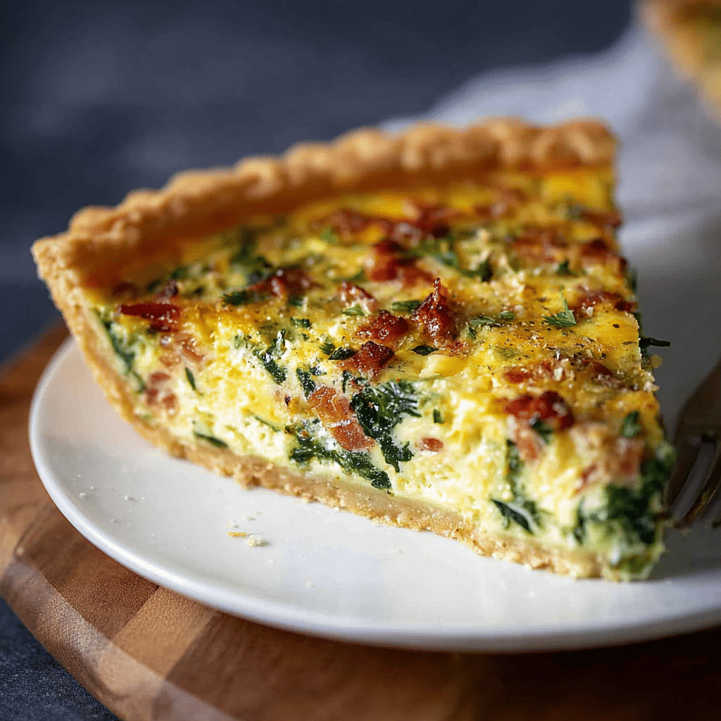 Spinach and Bacon Quiche Recipe