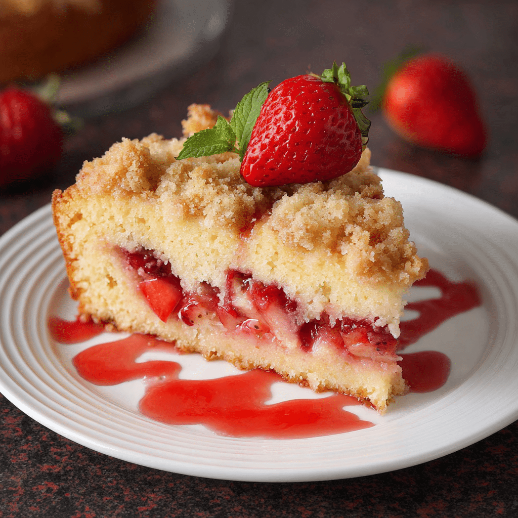 Strawberry Coffee Cake