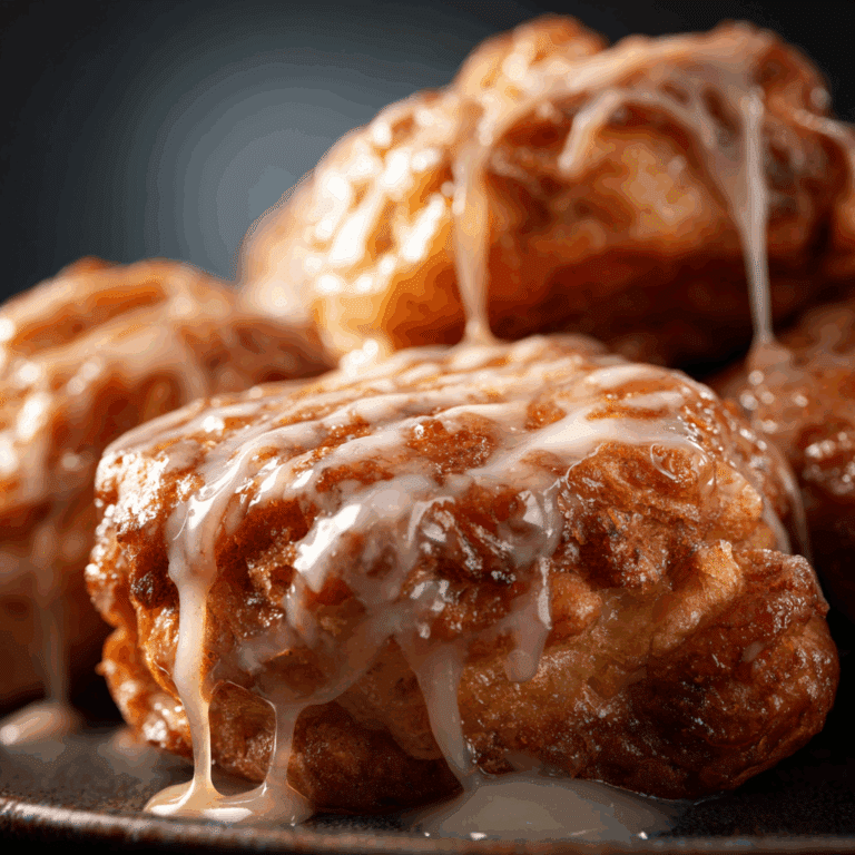 Baked Apple Fritters with Glaze