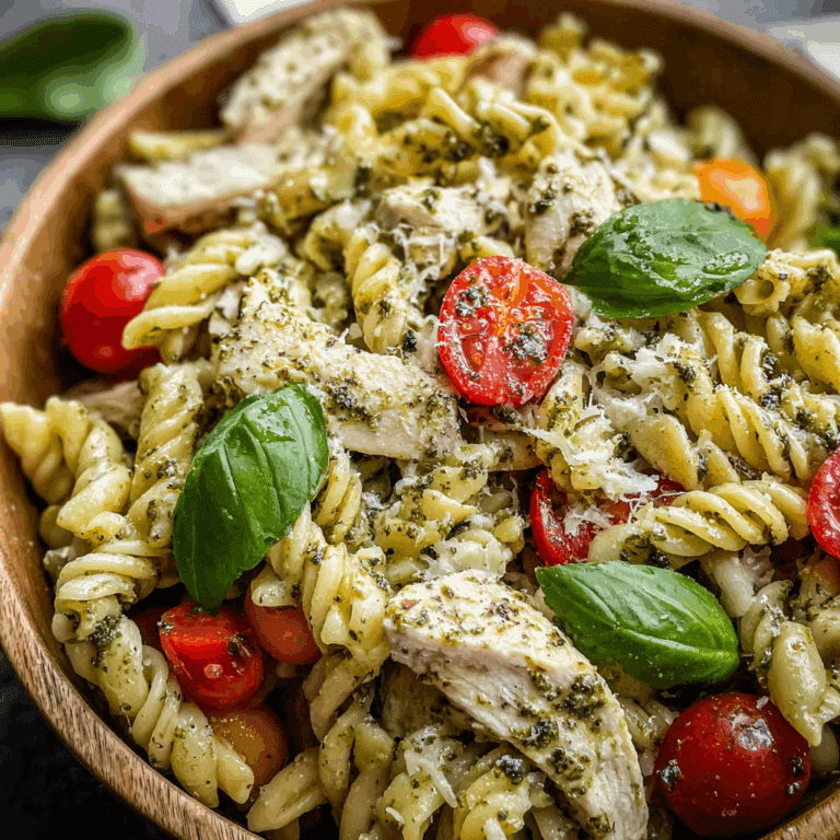 Chicken Pesto Pasta Salad