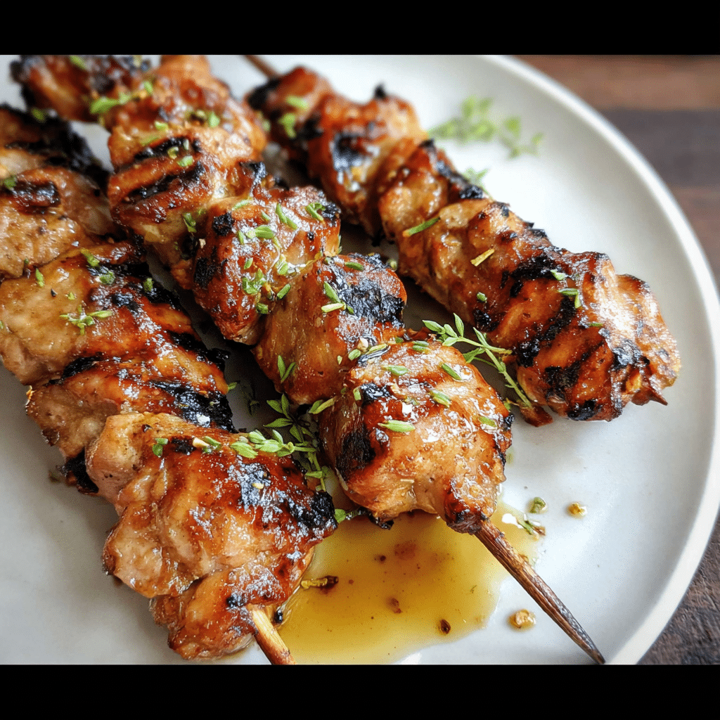 Honey Garlic Chicken Kabobs