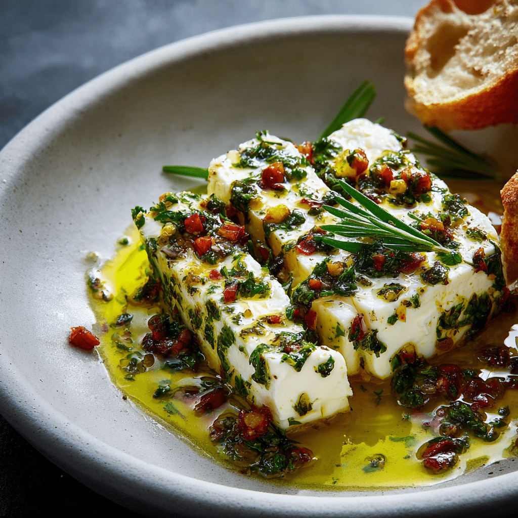 Marinated Feta with Fresh Herbs