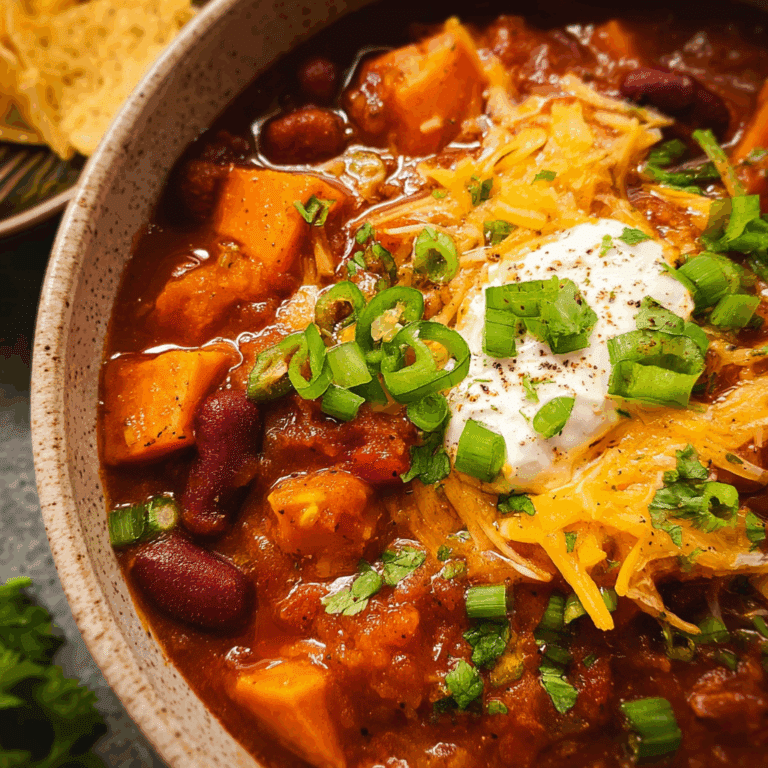 Slow Cooker Sweet Potato Chili