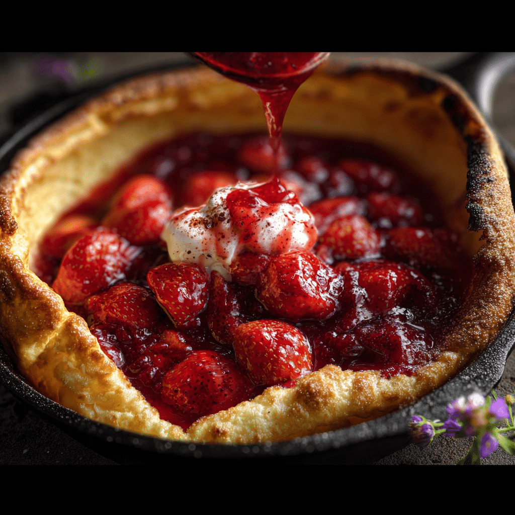 Strawberry Jam Dutch Baby