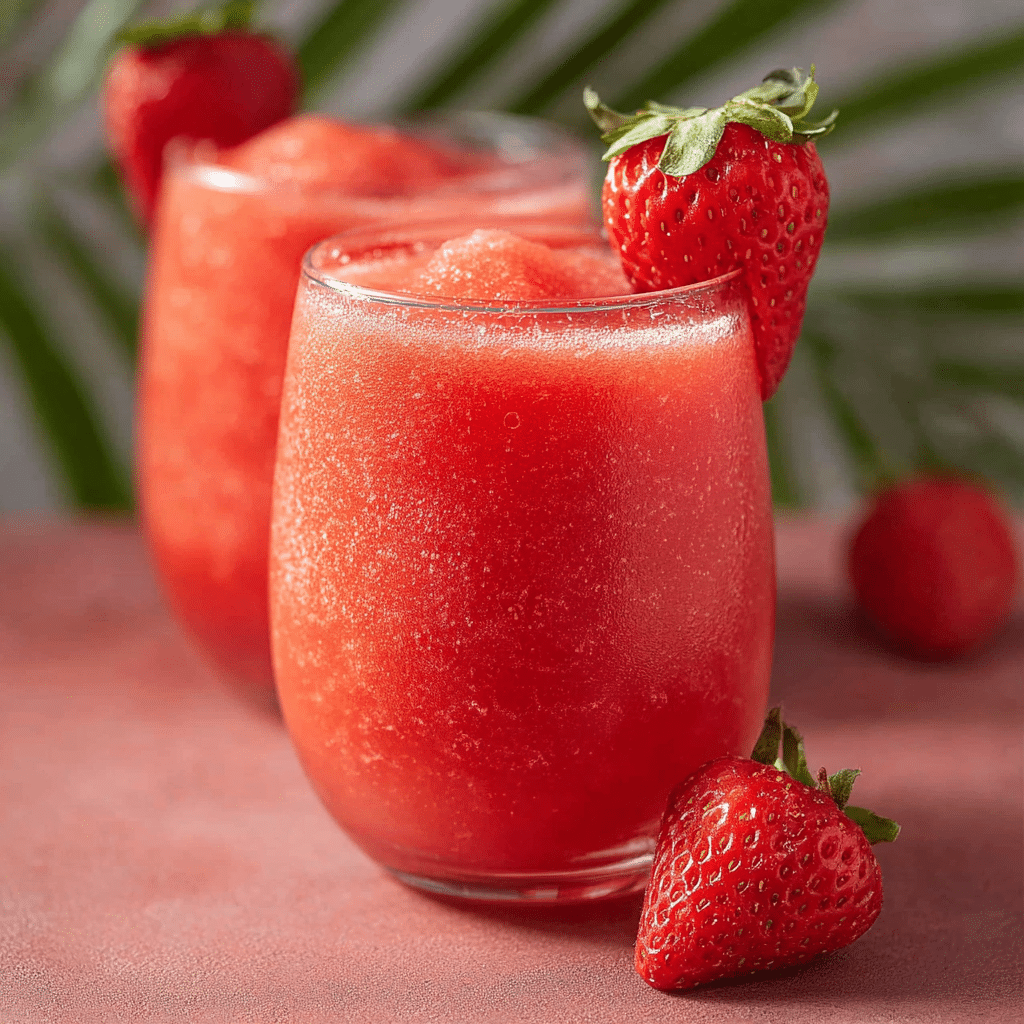 Watermelon Strawberry Wine Slushies