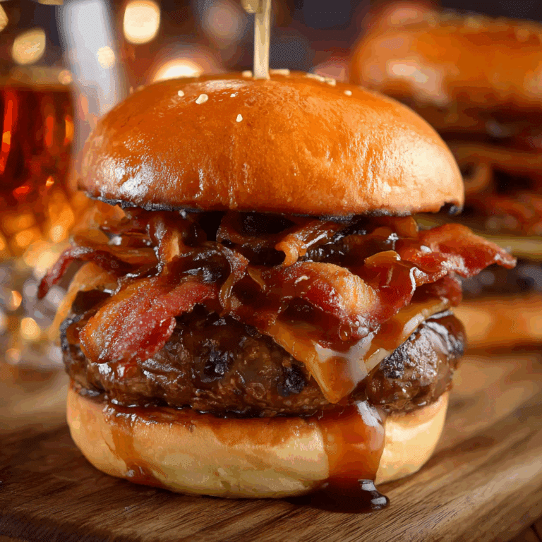 Whiskey Bacon Burger