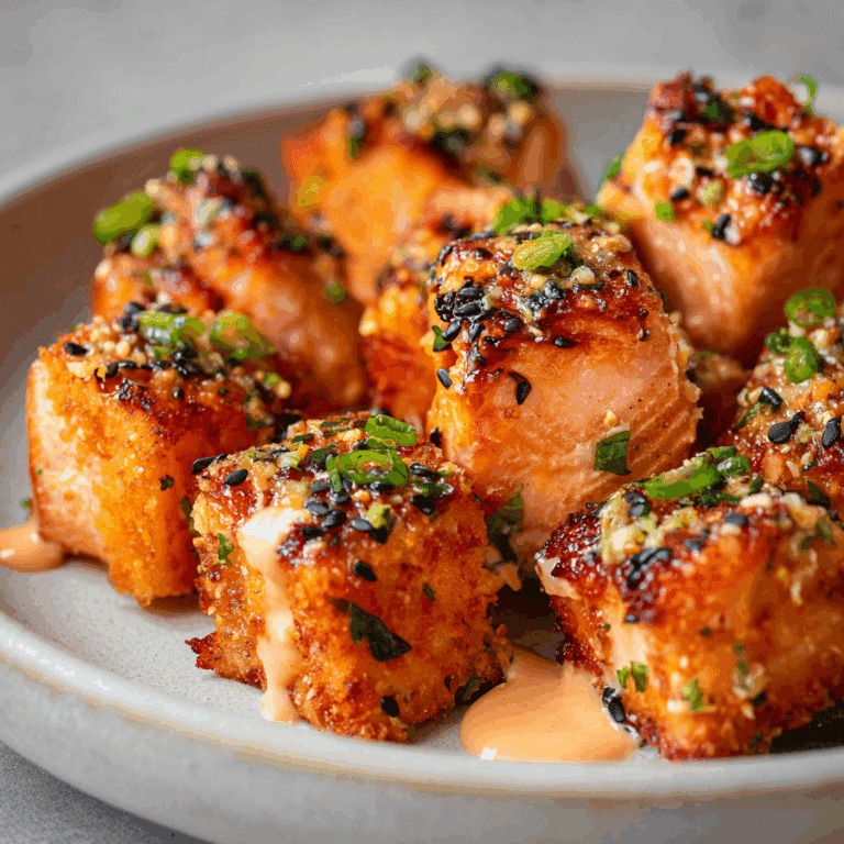 Air Fryer Bang Bang Salmon Bites