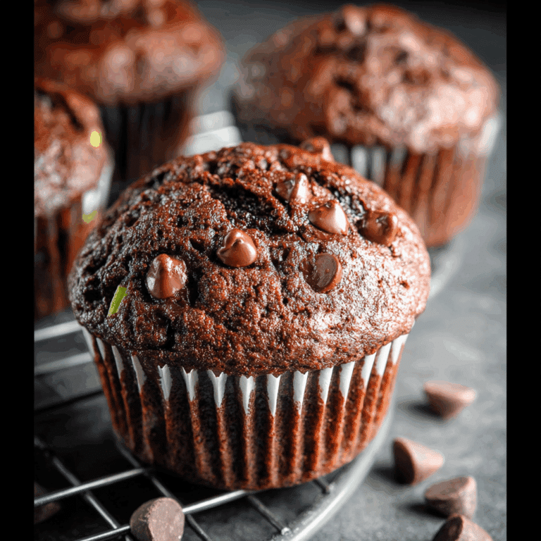 Chocolate Zucchini Muffins