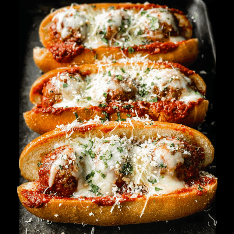 Meatball Subs with Cheese and Garlic Butter