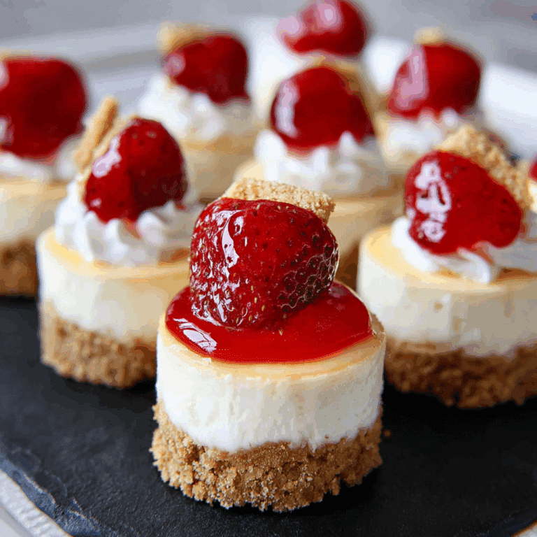 Mini New York Cheesecakes with Graham Cracker Crust