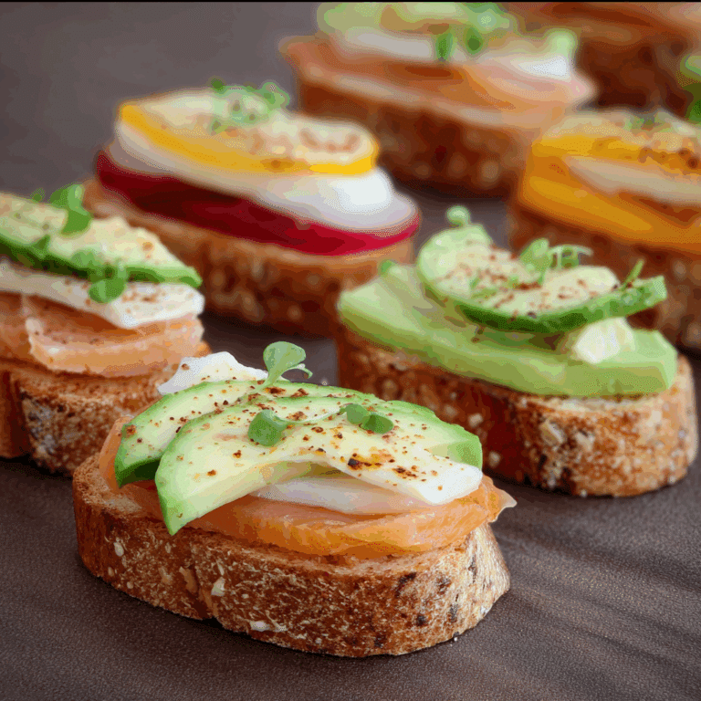 Mini Open Faced Sandwiches