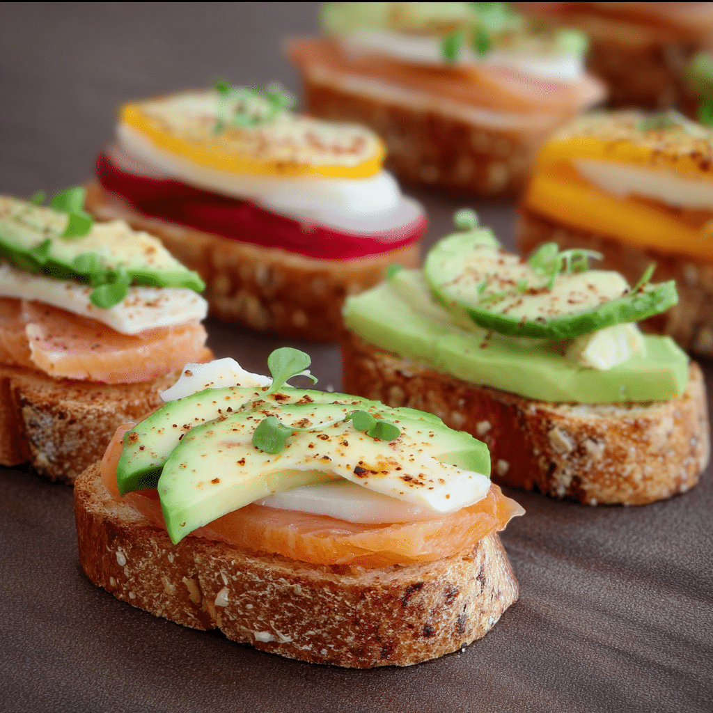 Mini Open Faced Sandwiches